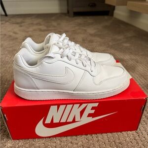 Nike White Ebernon Low